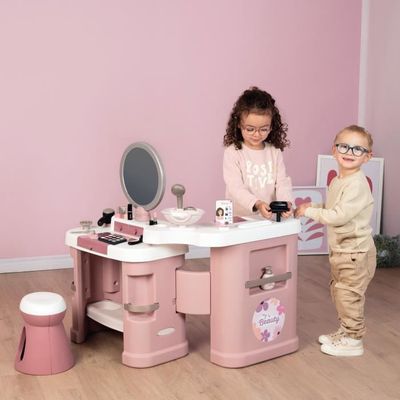 Coffret Coiffure Princesse 46 Pièces – Sèche-cheveux Son Et Air, Fer à Friser, Tablier, Miroir – Dès 3 Ans – Cadeau Fille