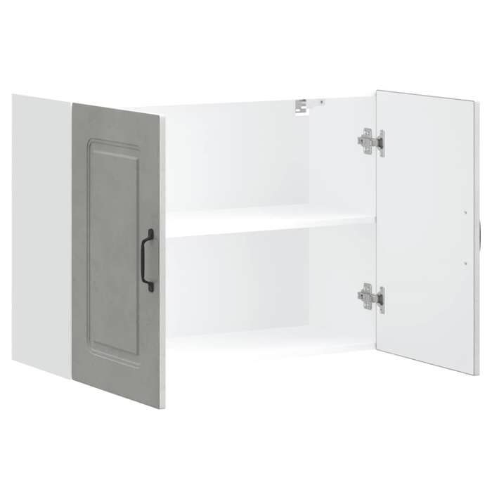 Buffet de cuisine vidaXL Meuble mural cuisine, Gris Béton, 60x31x60 cm, Bois d'ingénierie, Armoire suspendue, Meuble de rangement 861228 Buffet de cuisine vidaXL Meuble mural cuisine, Gris Béton, 60x31x60 cm, Bois d'ingénierie, Armoire suspendue, Meuble de rangement 861228
