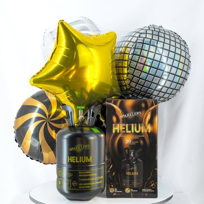 Bouteille Hélium 0,20m3 Pour 30 Ballons - Bonbonne Jetable SPARKLERS CLUB Pour Fêtes Et Mariages Bouteille Hélium 0,20m3 Pour 30 Ballons - Bonbonne Jetable SPARKLERS CLUB Pour Fêtes Et Mariages