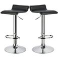 Lot de 2 tabourets de bar noir