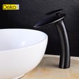 iDeko® Robinet salle de bain haut de lavabo vasque cascade vintage style mono laiton céramique-0