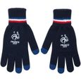 Supporteur Football Français Gants Equipe De France Football FFF - Collection Officielle, Taille Adulte Homme, Matière Acrylique Gants Collection Française