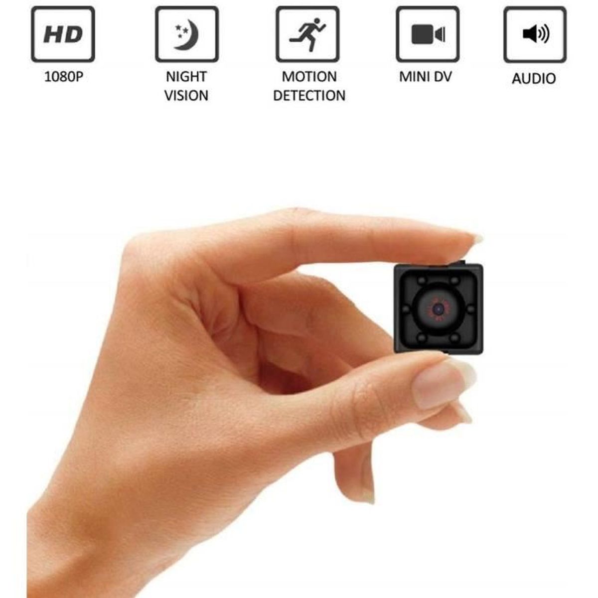 Camera Espion Mini Camera Cachee Sans Fil Zimax Hd 1080P Caméra Securite Avec V 