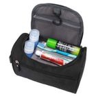 PASSIONOVA C Trousse de toilette 4,55L 25x14x13cm trousse de toilette de voyage d'affaires sac de rangement portable de grande capacité noir