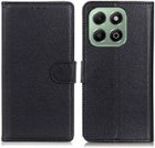 Coque pour Honor X6b, Etui Protection Housse Premium en Cuir PU, [Emplacements Cartes], Pochette Flip Case Noir- TECHTA