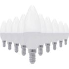 Ampoule LED E14 8W 220V C37 180° (Pack de 10) - Blanc Froid 6000K - 8000K - SILUMEN