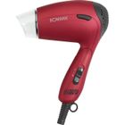 Sèche-cheveux de voyage compact - BOMANN - HTD 8005 CB - 1300 Watt - Rouge - Diffuseur et concentrateur