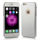 RANIPOBO® Coque Intégrale iPhone 7 Argent + Verre Trempé