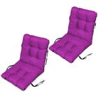 Coussin Dossier pour Chaise Longue, Banc de Jardin - Lot de 2 - 96x48 cm - Imperméable - Fuchsia - SuperKissen24