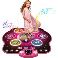 Tapis de danse pour enfants - Dance Mat Toys Kids - 6 boutons lumineux - 6 modes de jeu