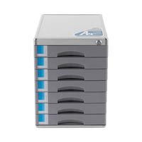 Coffre - fort sécurité - OUKANIG - 7 tiroirs - pour classeur de stockage fichiers - avec clé