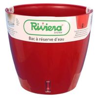 Riviera Pot de fleurs Eva Nouveau Rond Rouge 26 Cm
