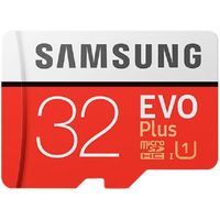 Samsung EVO Plus MB-MC32G - Carte mémoire flash (adaptateur microSDHC - SD inclus(e)) - 32 Go - UHS Class 1 / Class10