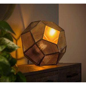 LAMPE A POSER Gemeos - Lampe à poser - Hexagone en métal perforé