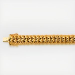 BRACELET - GOURMETTE Bracelet Maille Americaine Or 75…