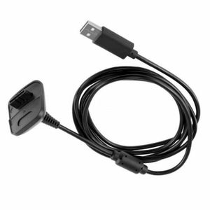 CHARGEUR MACHINE OUTIL NOIR USB Chargeur Cable Pour Xbox 360 Controleur manette sans fil Batterie 2pcs