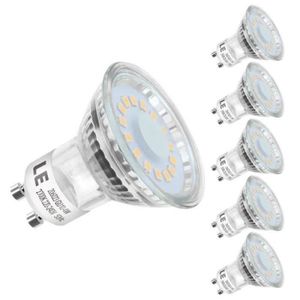 Ampoule GU10 LED, 2.4W Équivalent À 35W Halogène, 2700K Blanc Chaud 230 Lm,  Ampo