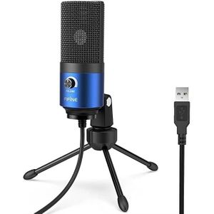 MICRO POUR INSTRUMENT Usb Microphone D'Enregistrement De Studio, Micro À Condensateur Pour Pc, Ps4, Mac, Windows[n77]