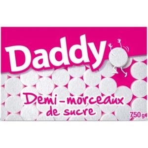 SUCRE & ÉDULCORANT Daddy Demi-Morceaux de Sucre 750g (lot de 6)