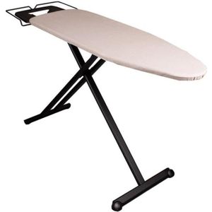 LEIFHEIT 72565 Table a repasser Air Board Express M Solid, planche a  repasser pliante 120x38 cm, avec support pour centrale vap