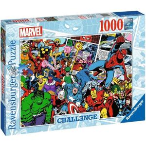 PUZZLE Puzzle 1000 pièces - Ravensburger - Challenge Puzzle Marvel - Mixte - A partir de 14 ans