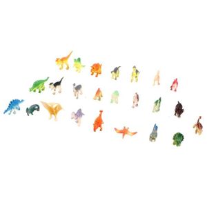 FIGURINE - PERSONNAGE SALALIS Jouet modèle de dinosaure 24pcs Figurines de Dinosaures Détails Réels Ensemble de Jeu Interactif en jeux activite