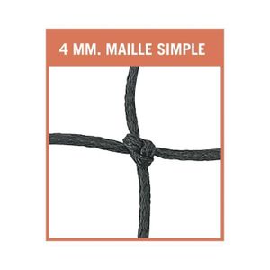 CAGE - BUT HANDBALL Filet Handball 4 mm Maille Simple de 100mm