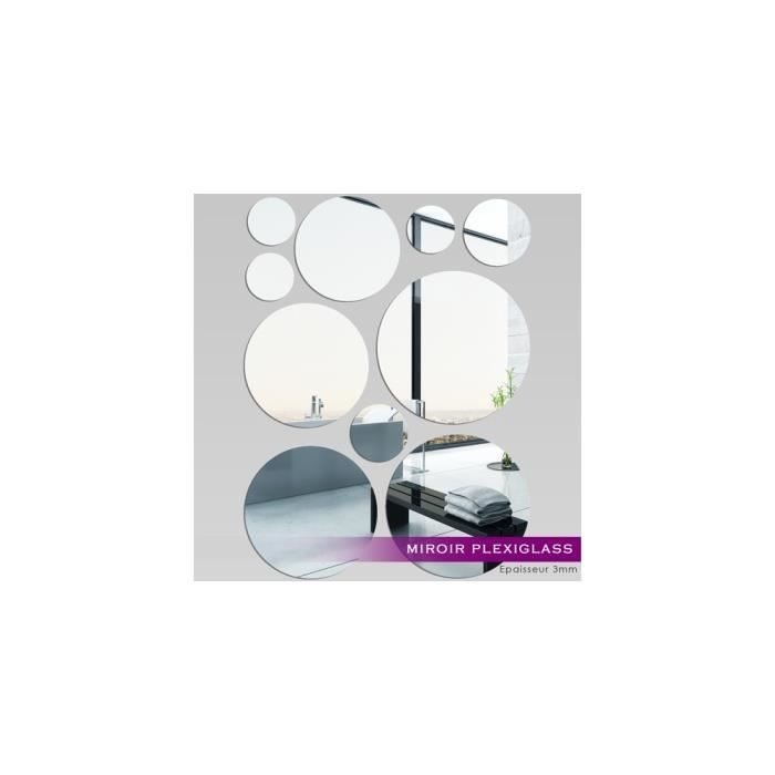 Plaque plexiglass miroir or 3 mm rond Diamètre 250 mm - Cdiscount Bricolage