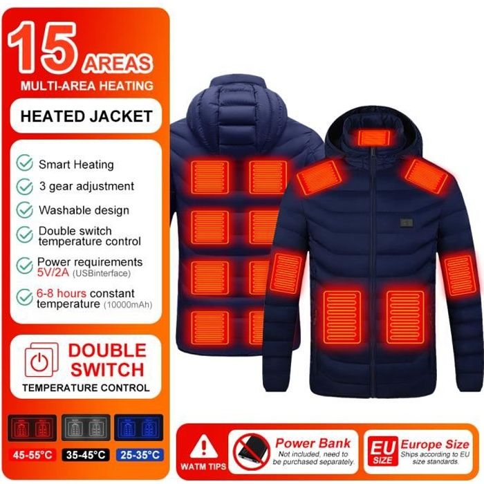 Veste chauffante Bosch Professional GHH 12+18V XA + GAA 12V-21 2XL - 0