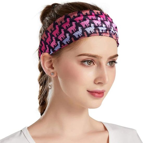 Lot De 6 Bandeaux Cheveux Femme Élastiques - Antidérapants - Pour Sport (Yoga, Fitness) Et Quotidien
