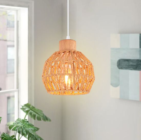 Lampe Suspendue En Forme De Coquille De Dessin Animé, Lustre En Résine