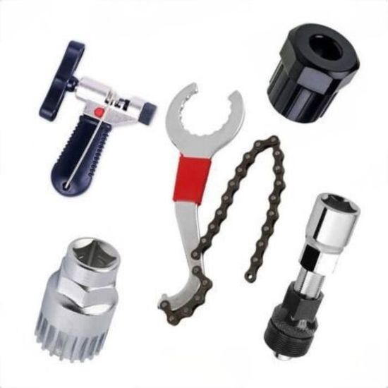 Kit Réparation Vélo Complet - 6 Outils Pro Pour Cassette, Chaîne Et Pédalier | Démontage Facile