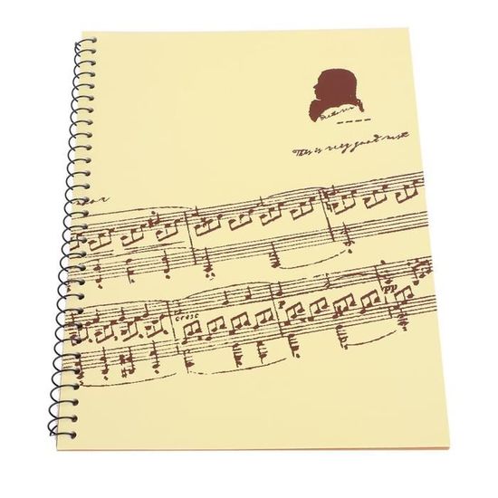 Cahier De Musique 50 Pages - Manuscrit Notation Musicale | 4 Designs Au Choix