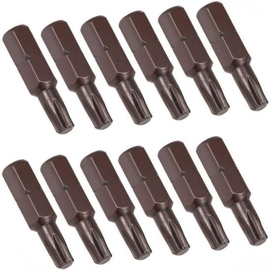 2 Embouts Torx T27 Impact 1/4" Tige Hexagonale Longue - Uxcell - Neuf