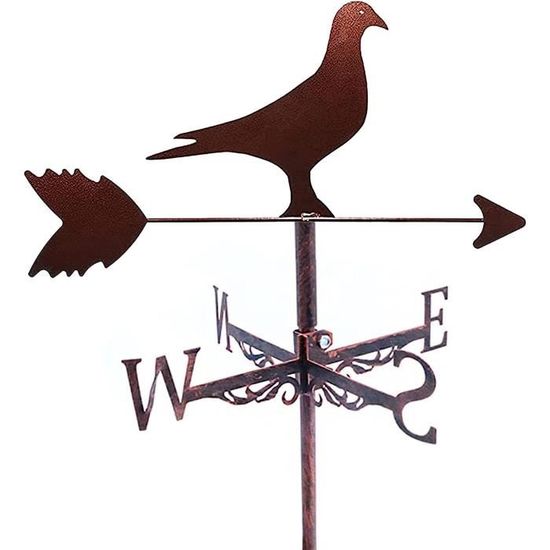 CAZARU Girouette en Acier Inoxydable Girouette pour Jardin Rétro Girouette Creative Garden Stake Indicateur de Direction du Vent pour Yard Farm Sheds Outdoor Metal Products CAZARU Girouette en Acier Inoxydable Girouette pour Jardin Rétro Girouette Creative Garden Stake Indicateur de Direction du Vent pour Yard Farm Sheds Outdoor Metal Products