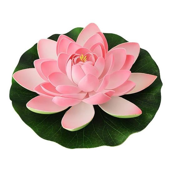 Fleur De Lotus Artificielle En Mousse Artificielle, Fausses Feuilles De Lotus Fleurs De Lys D'eau, Piscine, Fleurs Flottantes, Décoration De Mariage, Jardin, 17 Cm (couleur : Lilas