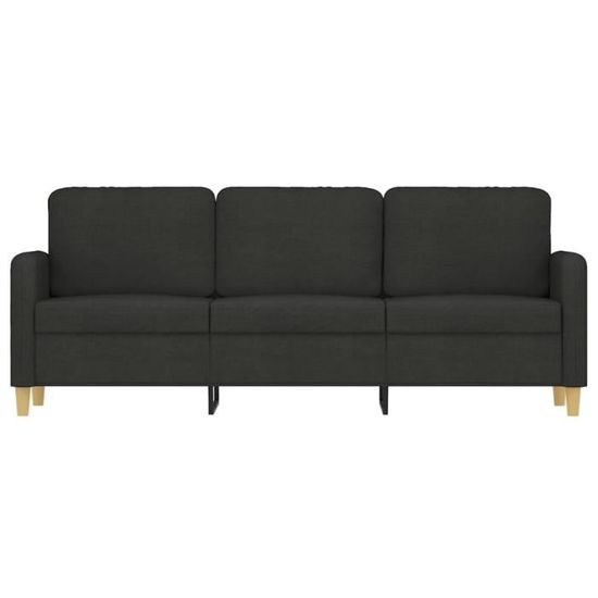 KNOLL canapé 3 places BASTIANO 180 cm avec structure frêne noirci (Cat. C - aluminium et tissu