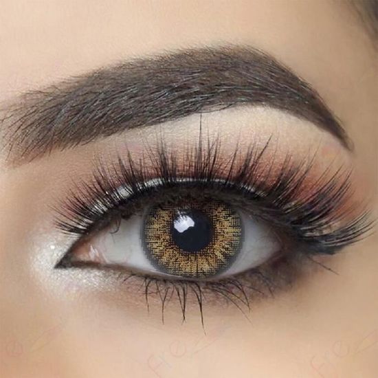 Lentilles De Contact De Couleur Yeux Noisette Hazel 3 Tons 12 Mois Achat Vente Lentilles De Contact Cdiscount
