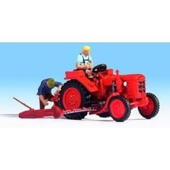 Tracteur Avec Figurine Noch 16756 - Modélisme Ferroviaire Échelle HO 1:87