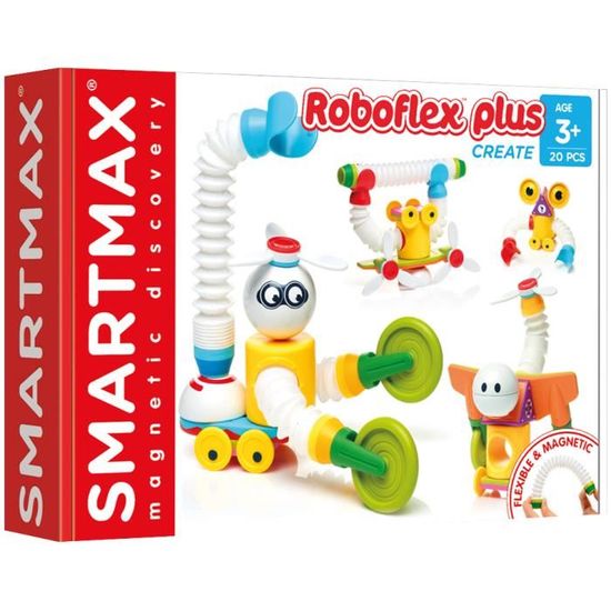 Jouet de construction - SMARTMAX - Roboflex Plus - Pièces magnétiques et flexibles - Multicolore - Mixte