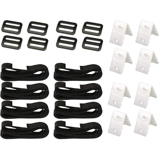 Pince Pour Bache Lot De 6 Sangles De Fixation Pour Bâche De Piscine - Nylon Résistant UV - 69,5 Pouces Fixation Bâche Piscine Hors Sol