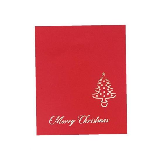 Carte de Noël 3D Pop Up Noël Cartes de vacances à la main pour Noël
