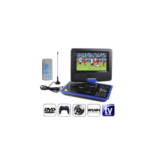 Lecteur DVD portable 2.5 8 pouces 7,5 à écran numérique multimédia TFT LCD avec de cartes et port USB Support TV PAL NTSC SECAM