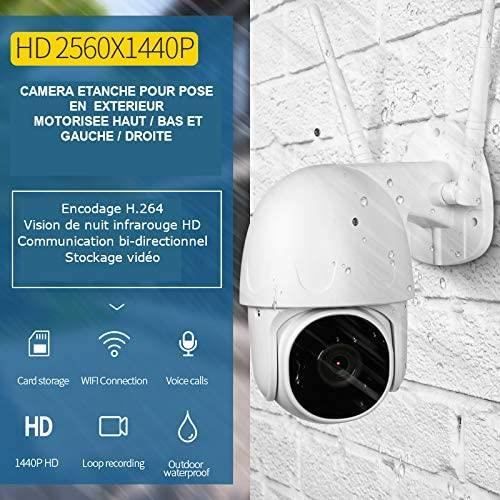 Caméra de Surveillance dôme extérieur WiFi Longue portée Cdiscount