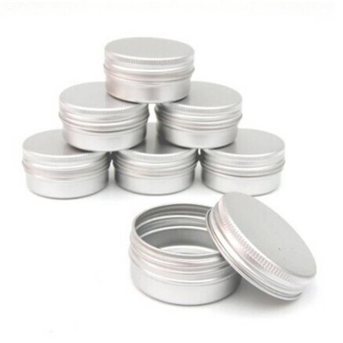 10 pcs Baume Nail Art Cosmétique Crème Make Up Pot Lip Jar Tin Case Container Portable