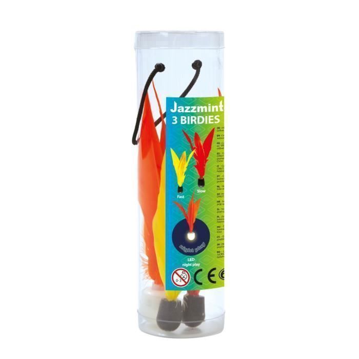 Schildkröt Funsports Jazzminton Birdies, Volant plume, Multicolore, 3 pièce(s), Tube