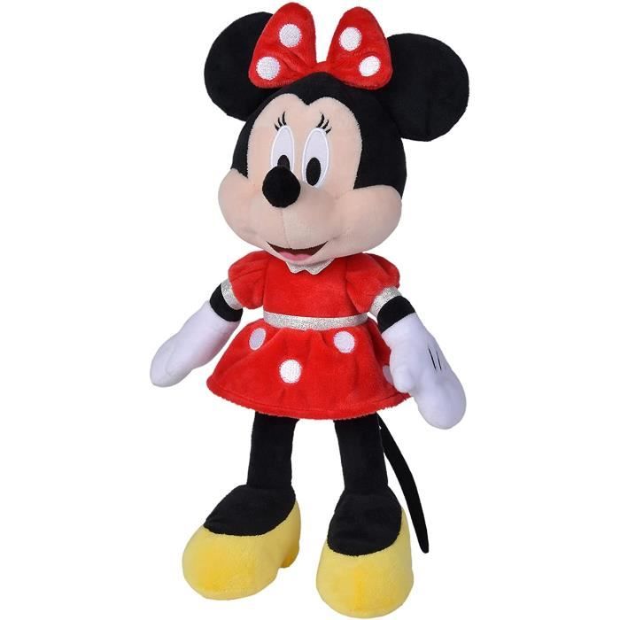 Simba- Peluche Minnie, A2102211, Noir, Rouge, Jaune