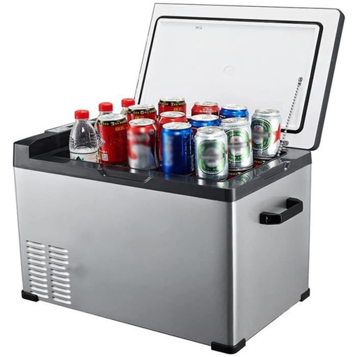Réfrigérateur De Voiture 50 Litres Mini Réfrigérateur 12 - 24V Réfrigérateur De Voiture Portable Camping Réfrigérateur Congélateur G