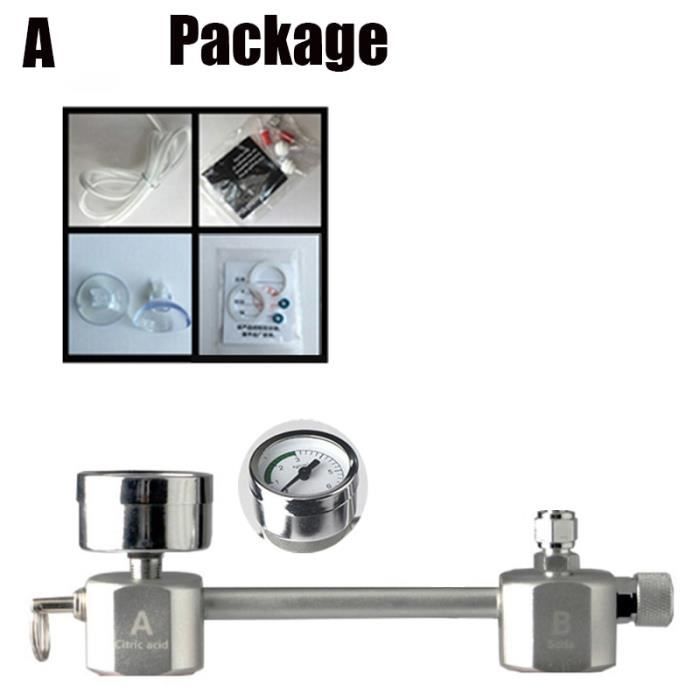 Aquarium,Aquarium système de régulateur de CO2 Kit générateur de diffuseur de co2 avec Valve, atomiseur à bulles - Type A #A