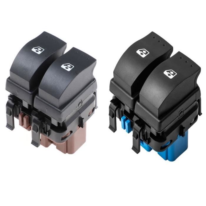 Phares et optiques,Interrupteur de commande de fenêtre électrique, pour Renault mégane II 2002 2014, Laguna MK2, 2001 - Type Rouge